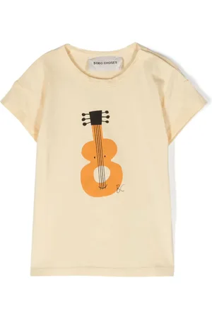 Bobo Choses T-shirt med guitar-tryk