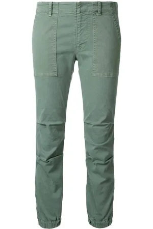 NILI LOTAN Elasticated hem cropped trousers
