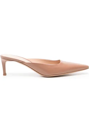 Gianvito Rossi Lindsay 65mm mules i læder