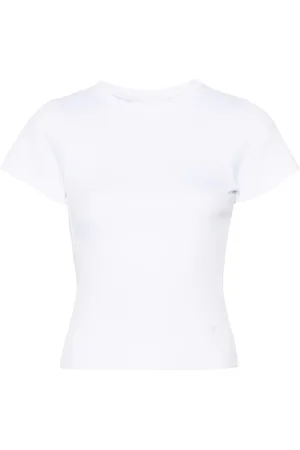 Axel Arigato Ribbet T-shirt med udskæringsdetalje