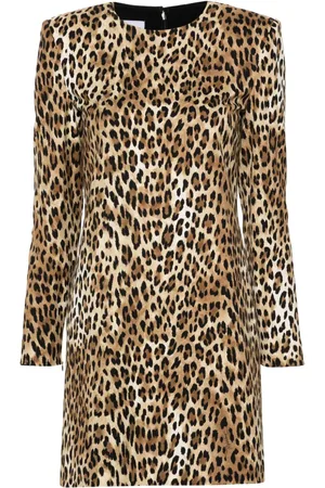 Moschino Kort kjole med leopardtryk