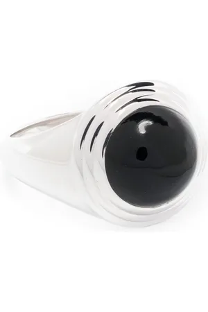 Missoma Sphere ridge onyx-ring