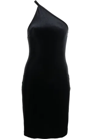 Filippa K Midi asymmetrisk kjole i velour