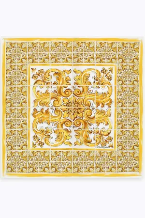 Dolce & Gabbana Tørklæde med Majolica-tryk