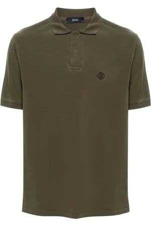 HERNO Polo med broderet logo