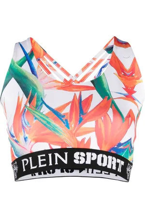 Philipp Plein Jogging-bh med botanisk tryk