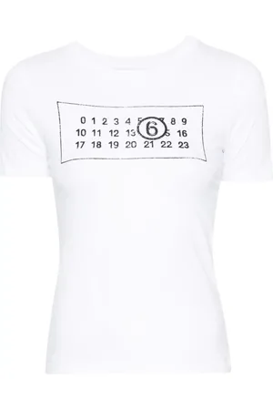 Maison Margiela T-shirt med nummermotiv