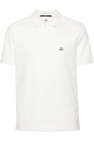 C.P. Company Polo med logo-applikation