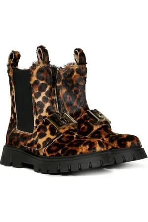 Dsquared2 Chelsea-støvler med leopardtryk