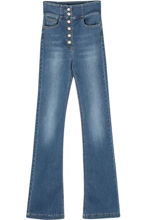 Elisabetta Franchi Højtaljede bootcut-jeans