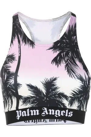Palm Angels Cropped top med palmetryk