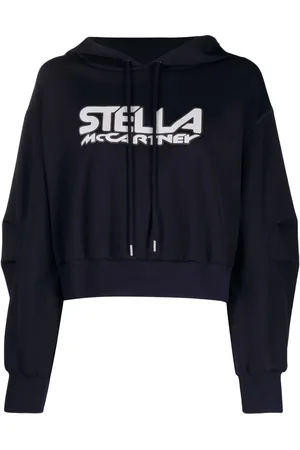 Stella McCartney Hættetrøje i scuba med logotryk