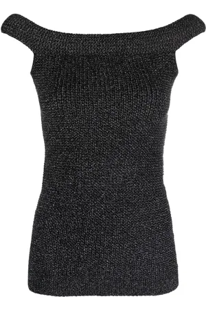 Totême Strikket Roll top med off-shoulder-snit