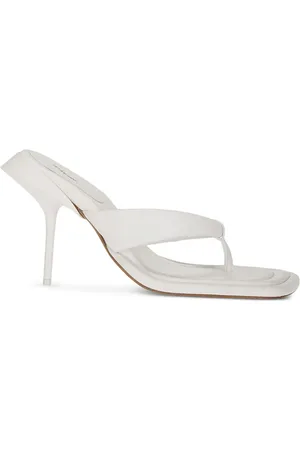 Sportmax 90mm slip-on sandaler i læder