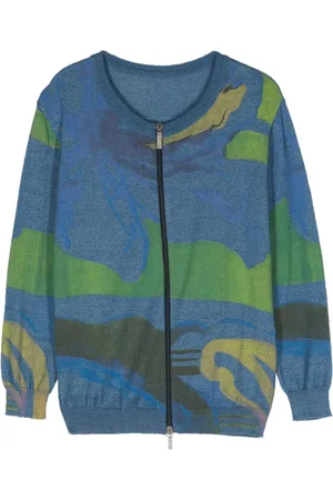 VERSACE Strikket cardigan med lynlås fra 00