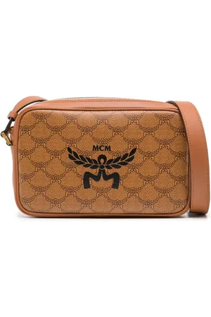 MCM Lille Himmel Lauretos crossbody-taske i kanvas