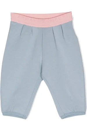 Emporio Armani Joggingbukser med logolinning og smalle ben