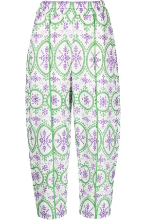 CHARO RUIZ IBIZA Cropped Lya bukser med broderi