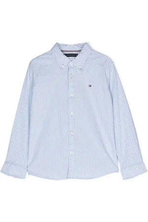 Tommy Hilfiger Stribet skjorte med broderet logo