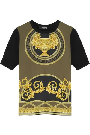 VERSACE La Coupe des Dieux T-shirt med paneler