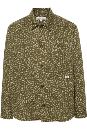 Maison Kitsuné Skjortejakke med blomstertryk