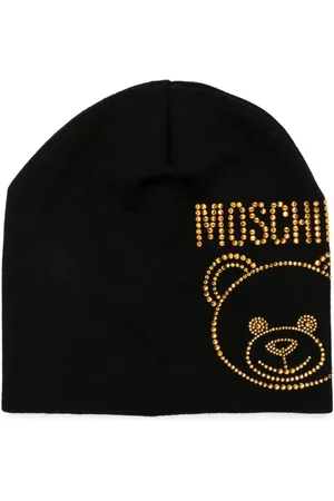 Moschino Uldhue med bamsetryk