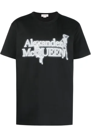 Alexander McQueen T-shirt med logotryk