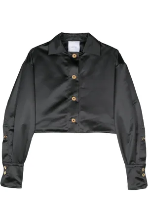 Patou Cropped jakke i satin