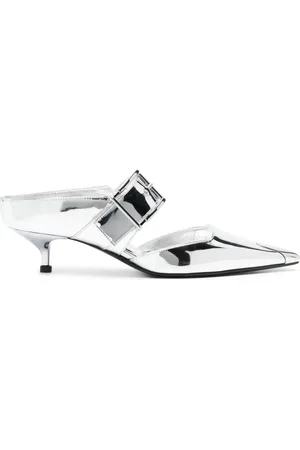 Alexander McQueen Punk 40mm mules med spejleffekt