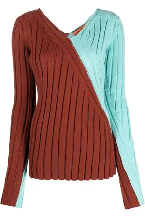 Colville Ribbet trøje med colourblocking