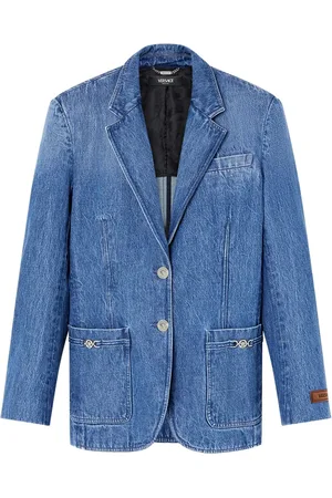 VERSACE Enkeltradet blazer i denim