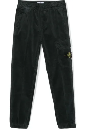 Stone Island Fløjlsbukser med kompasmærke