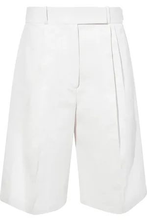 Proenza Schouler Knælange shorts med plisseringer