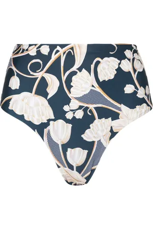 Agua by Agua Bendita Blomstret Magenta Perla bikiniunderdel