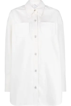 Courrèges Skjorte med stropdetalje og knapper
