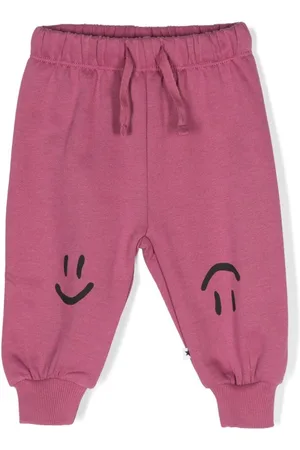 Molo Bukser med smalle ben og smileytryk