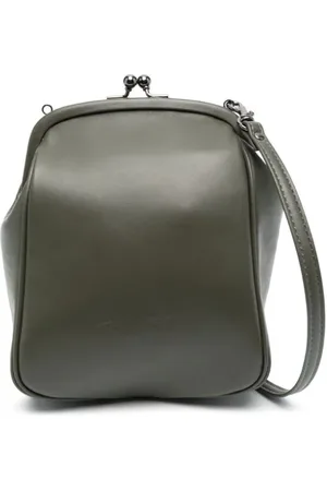 YOHJI YAMAMOTO Semi Gloss crossbody-taske i læder