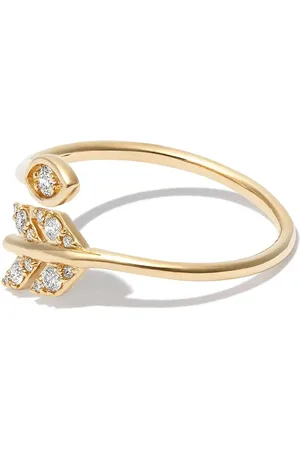 Sydney Evan Marquis signetring i 14 karat guld med diamanter