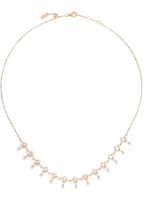 DJULA Lace choker-halskæde i 18 karat rødguld med diamanter