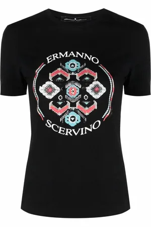 ERMANNO SCERVINO T-shirt med abstrakt logotryk