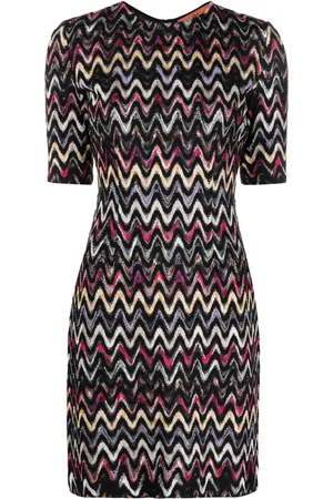 Missoni Zigzag-broderet kjole