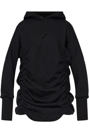 The Mannei Draperet sweatshirt-kjole med hætte