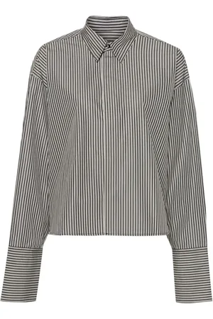 Ami Stribet cropped skjorte