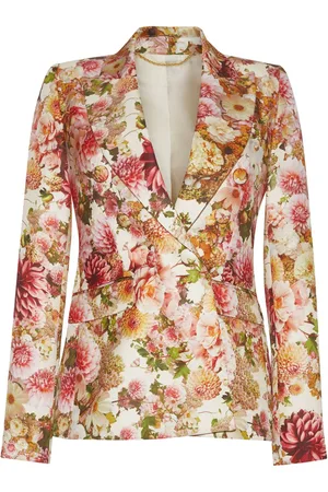 ADAM LIPPES Dobbeltradet blazer med blomster