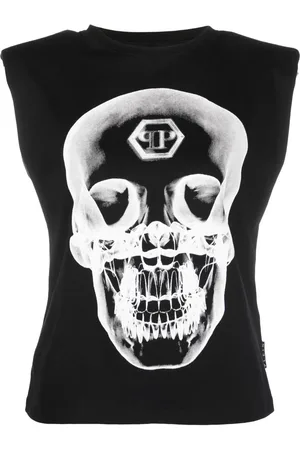 Philipp Plein ærmeløs top med grafisk tryk