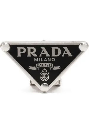 Prada ørering med trekantet logo