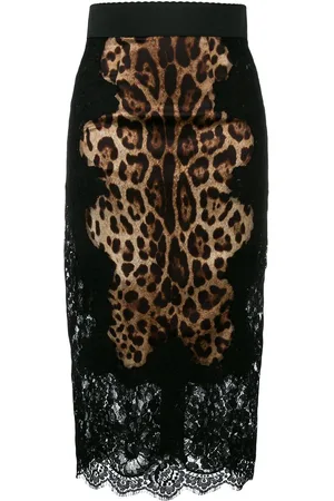 Dolce & Gabbana Pencilnederdel med leopardtryk