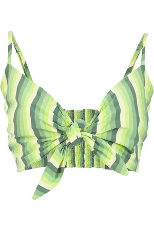 AMIR SLAMA Stribet croptop