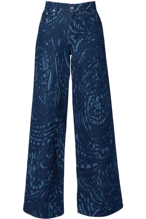 Erdem Jeans med paisleytryk og brede ben
