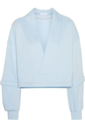 Ioana Ciolacu Sweatshirt i bomuldsblanding med V-hals